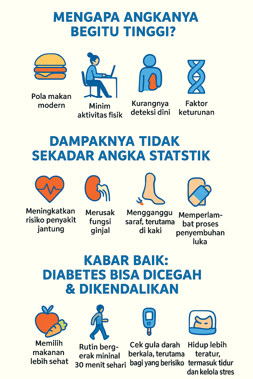 Indonesia Menjadi Negara dengan Jumlah Penderita Diabetes Kelima Terbanyak di Dunia