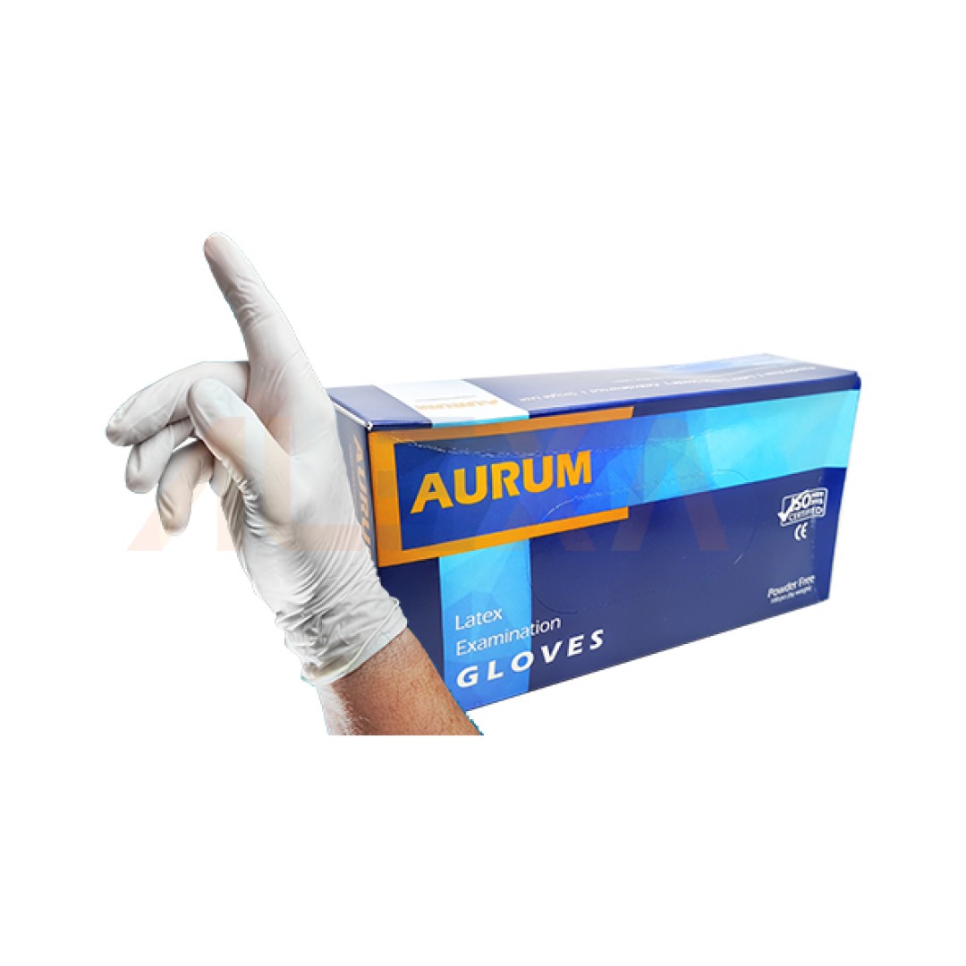 AURUM Latex Examination Gloves (Powder-Free)