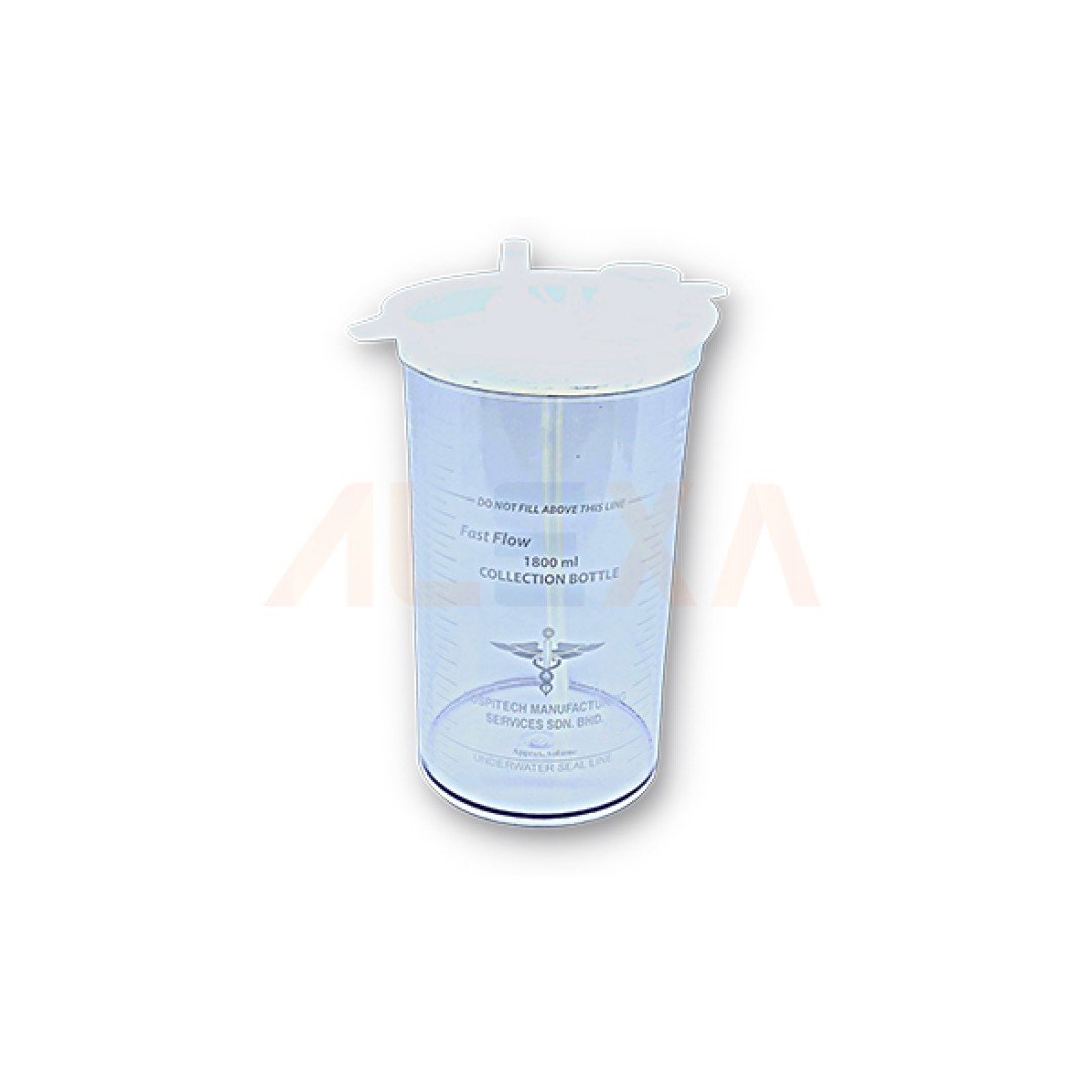 HOSPITECH UNDERWATER CHEST DRAINAGE BOTTLE 1800ML 