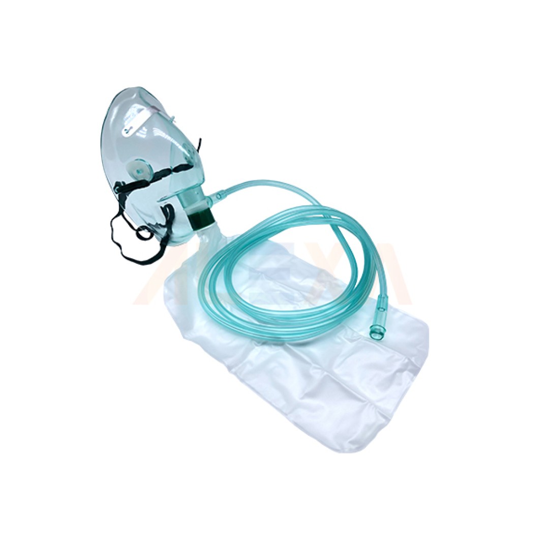 HOSPITECH OXYGEN MASK WITH RESERVOIR BAG (NON-REBREATHING)