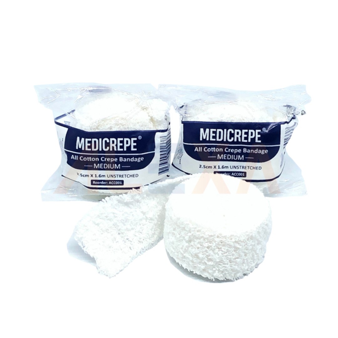 MEDICREPE® ALL COTTON CREPE BANDAGE (MEDIUM WEIGHT)