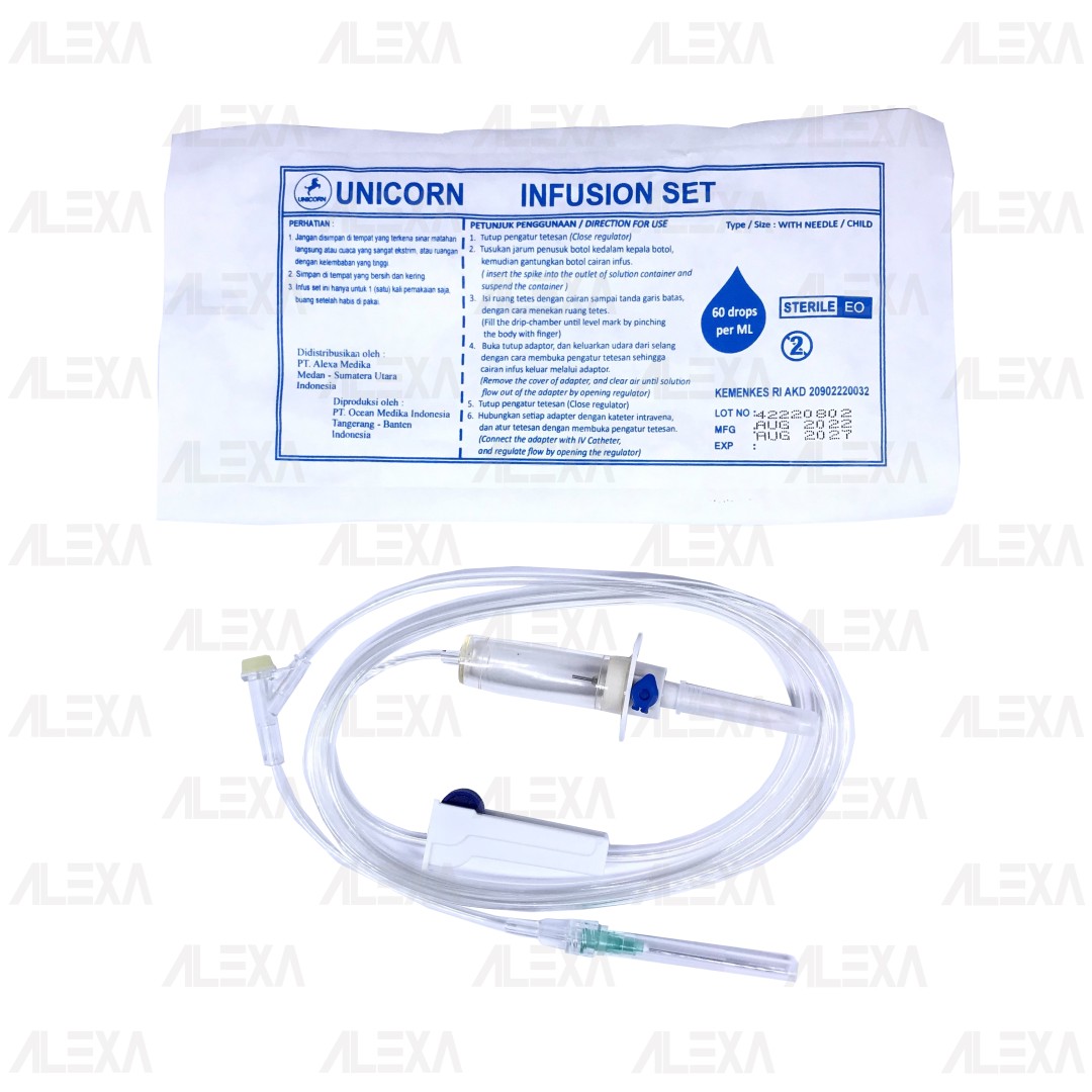 UNICORN I.V. Infusion Set with Needle (Child)