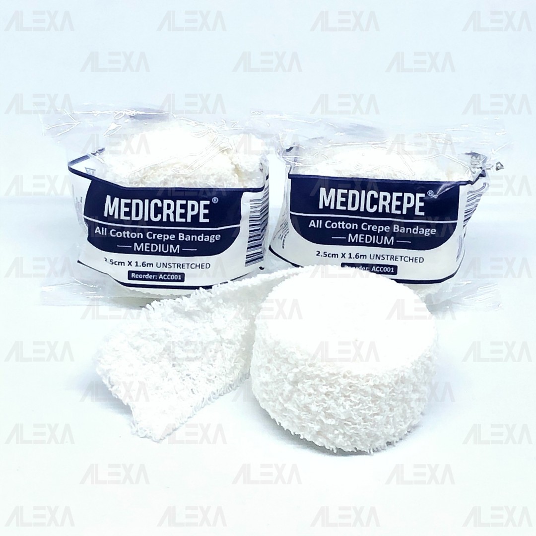 MEDICREPE® ALL COTTON CREPE BANDAGE (MEDIUM WEIGHT)