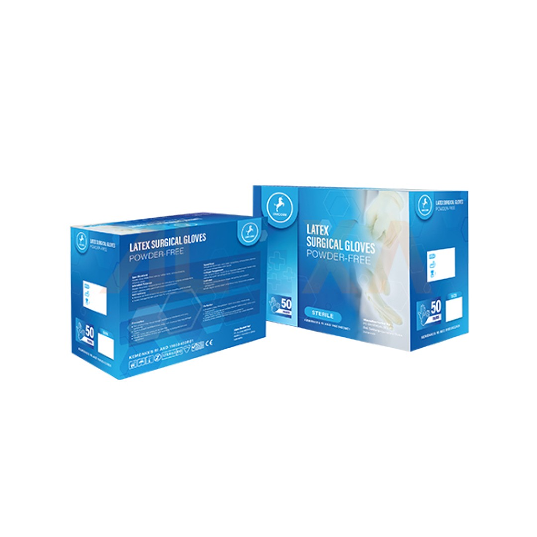 Unicorn Latex Surgical Gloves (FREE-POWDER)