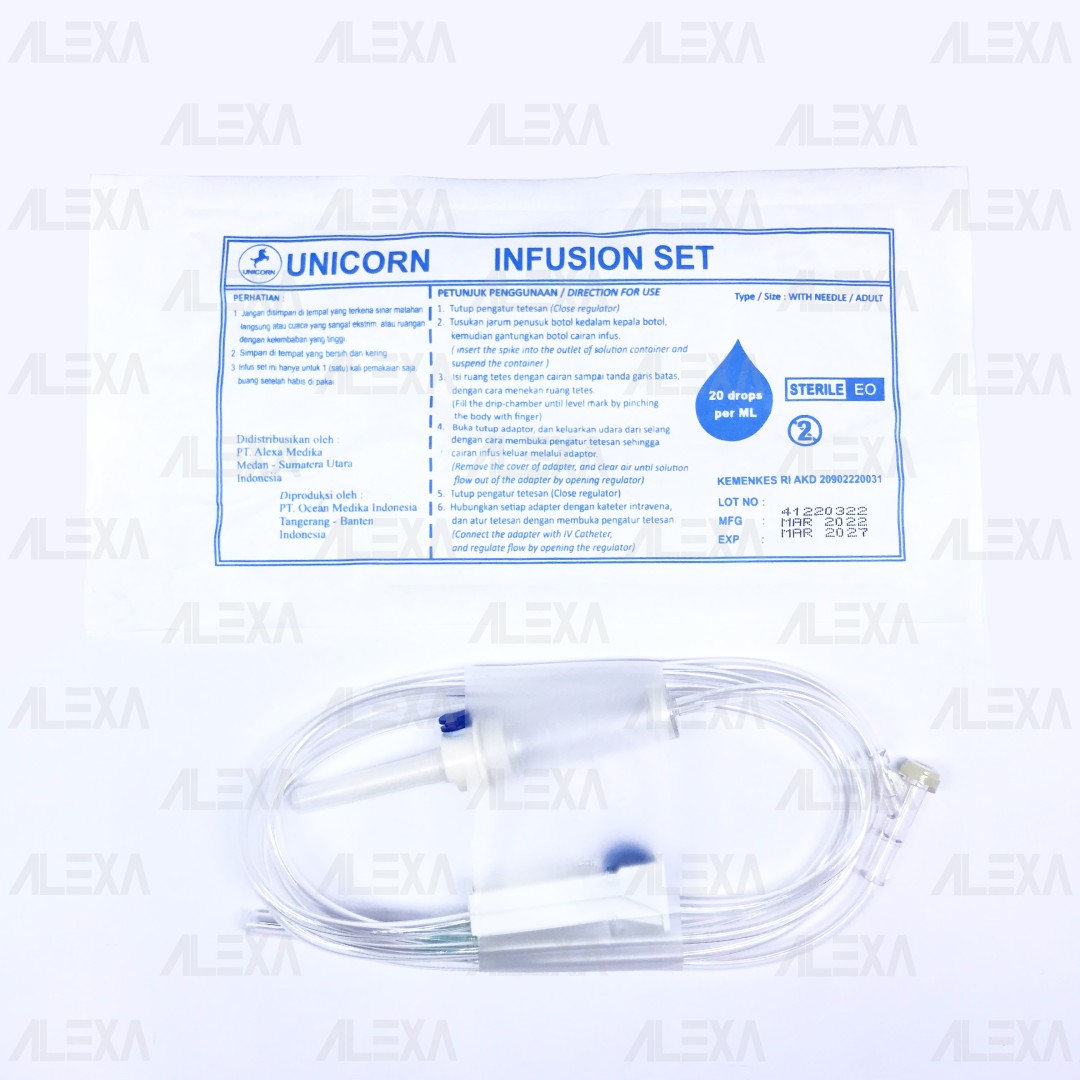 UNICORN I.V. Infusion Set with Needle (Adult)