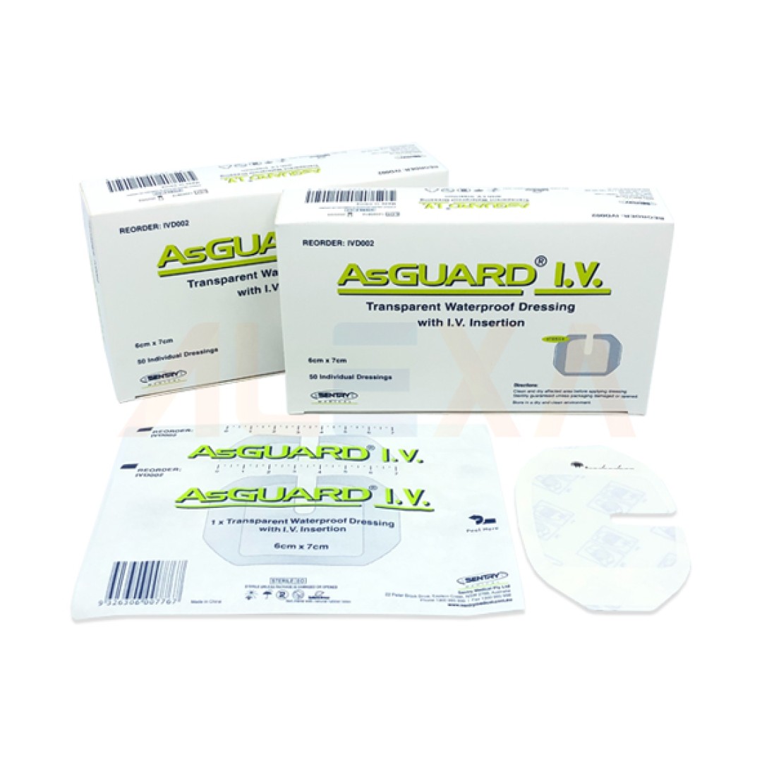 ASGUARD® I.V. TRANSPARENT WATERPROOF DRESSING WITH IV INSERTION