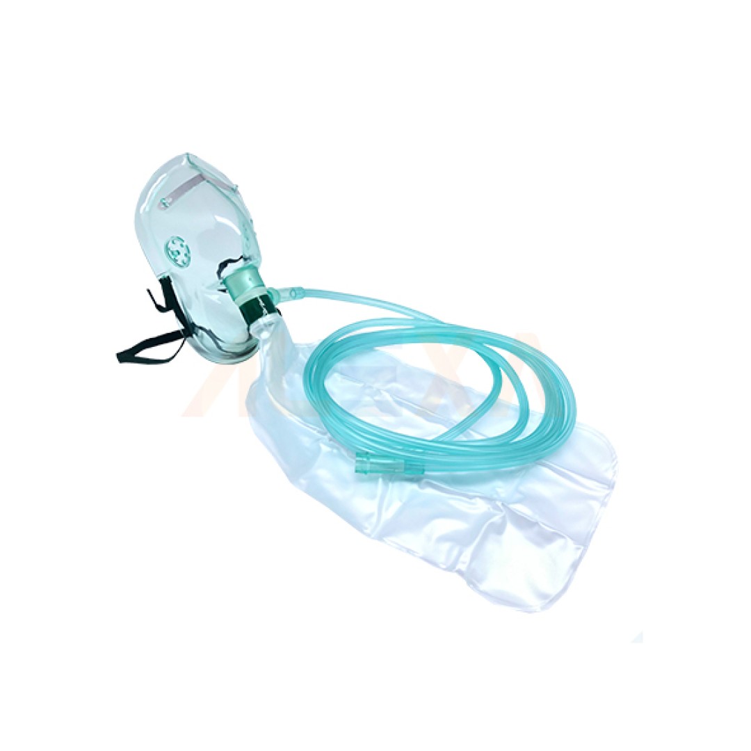 HOSPITECH OXYGEN MASK WITH RESERVOIR BAG (REBREATHING)