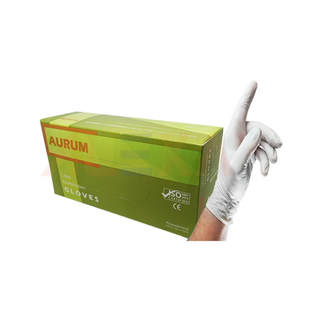 AURUM Latex Examination Gloves (Powdered)